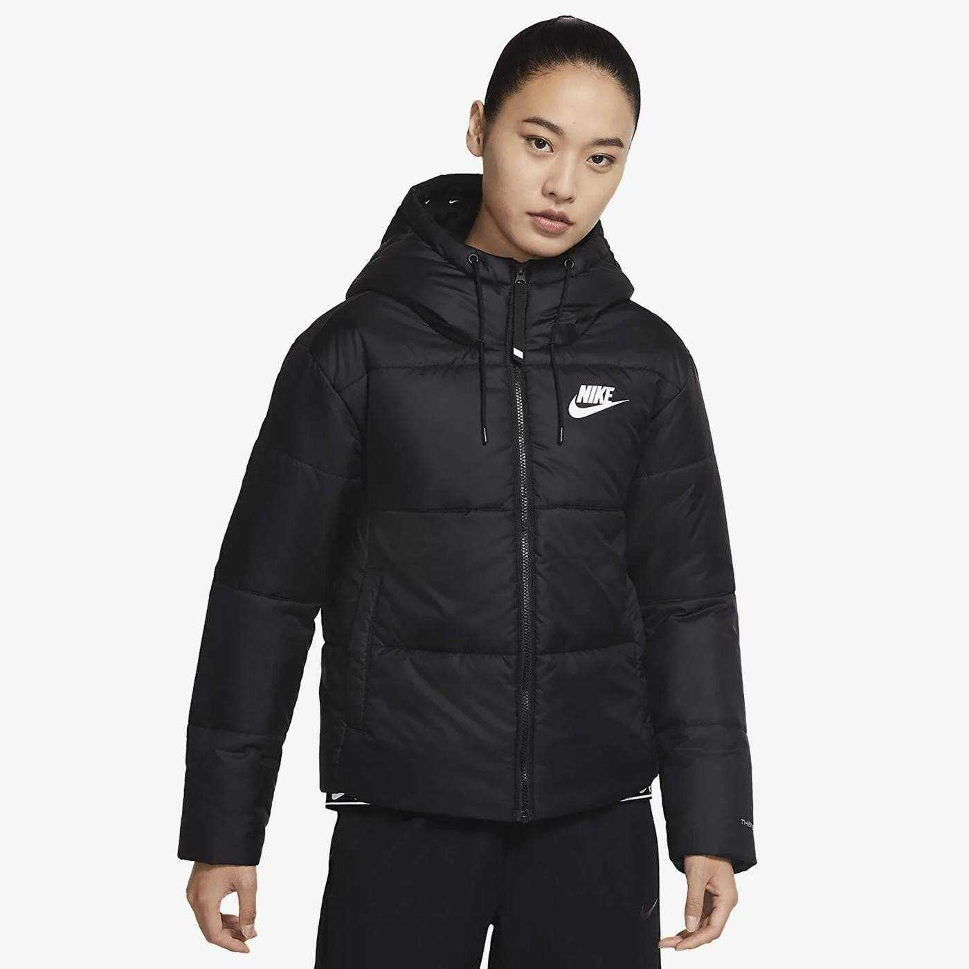 Nike Therma Fit Siyah Kadın Kapüşonlu Mont DJ6997-010