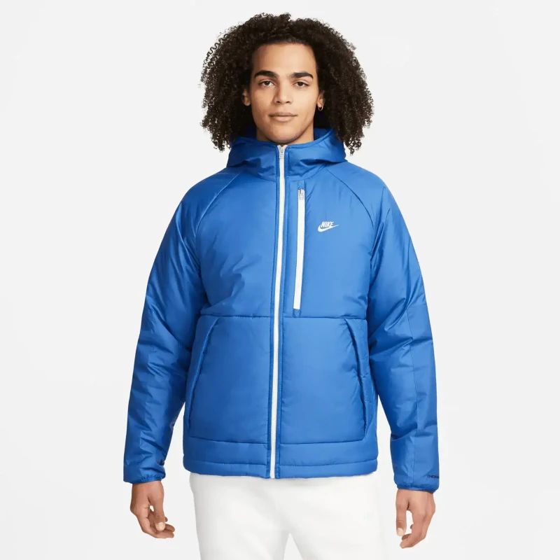 Sportswear Therma-FIT Mavi Kapüşonlu Mont