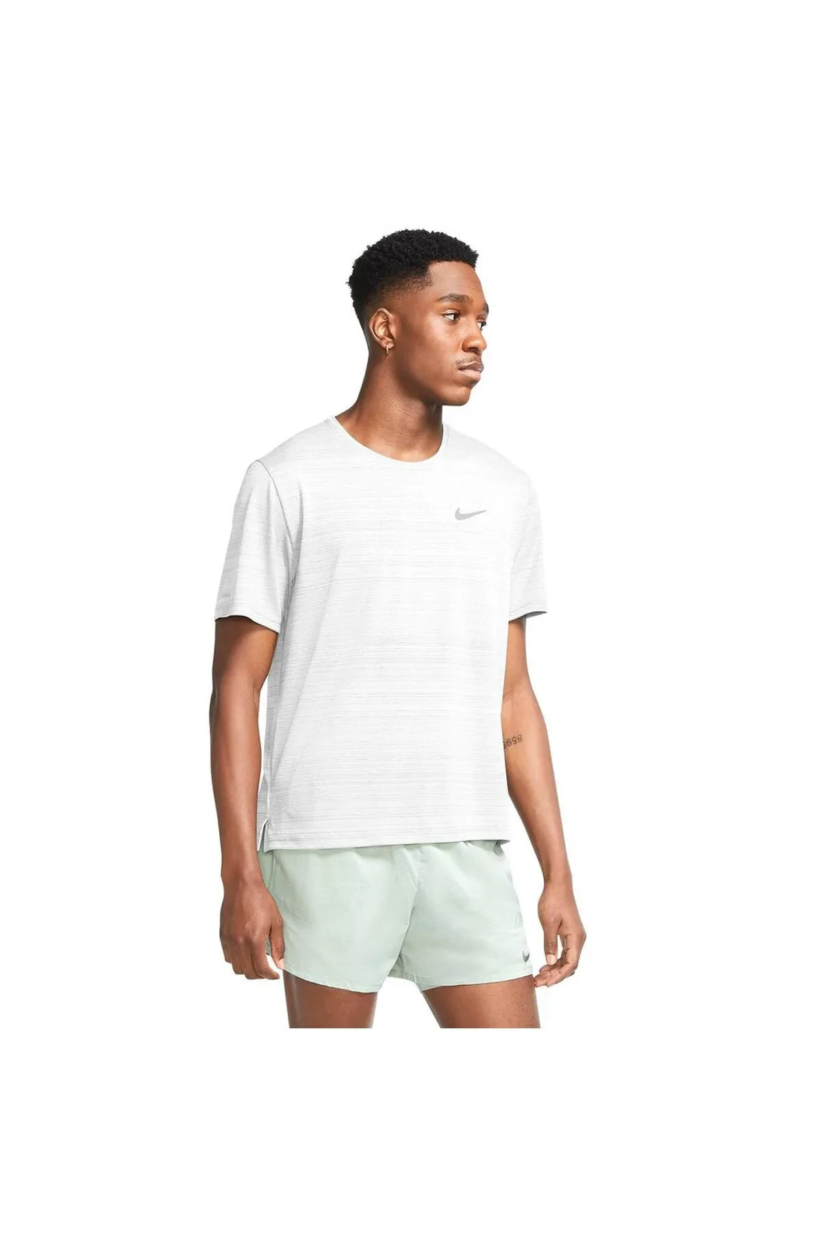 Nike Dri-Fit Miler Beyaz Koşu Tişört CU5992-100