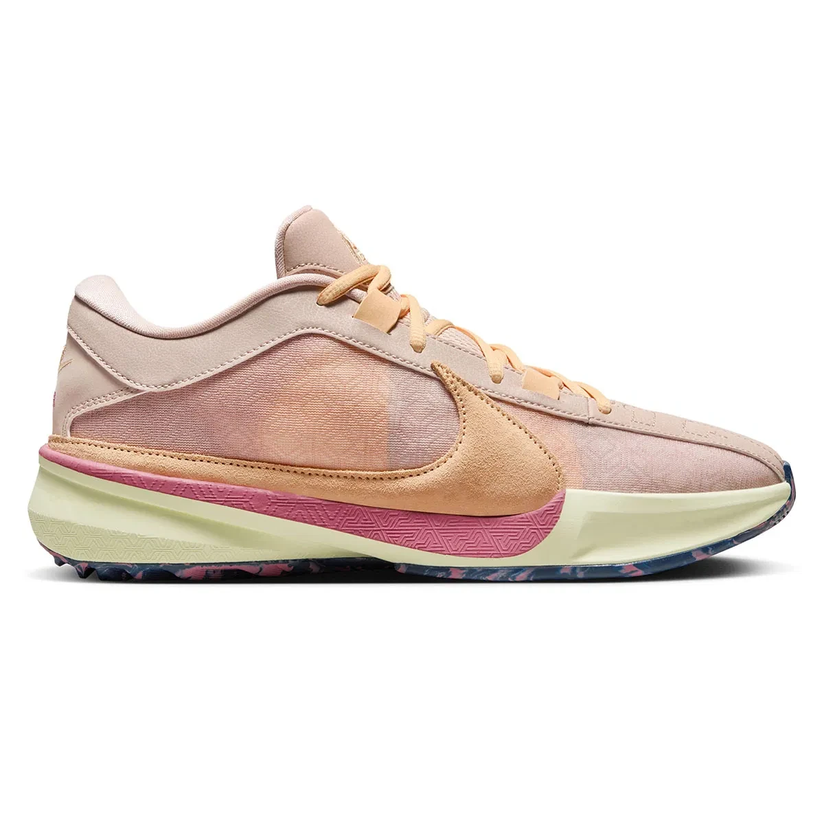 Nike Zoom Freak 5 Erkek Bej Basketbol Ayakkabısı DX4985-200