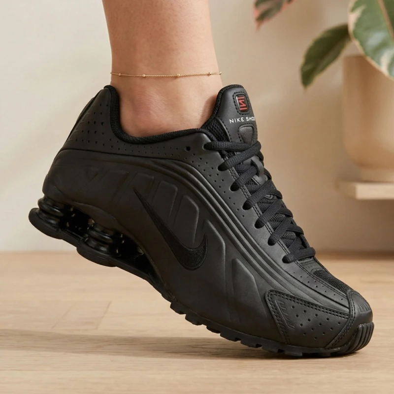 Shox R4 Siyah Günlük Yürüyüş Ayakkabısı