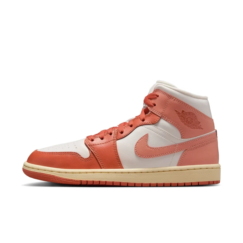Air Jordan 1 Mid Beyaz Sneaker Ayakkabı