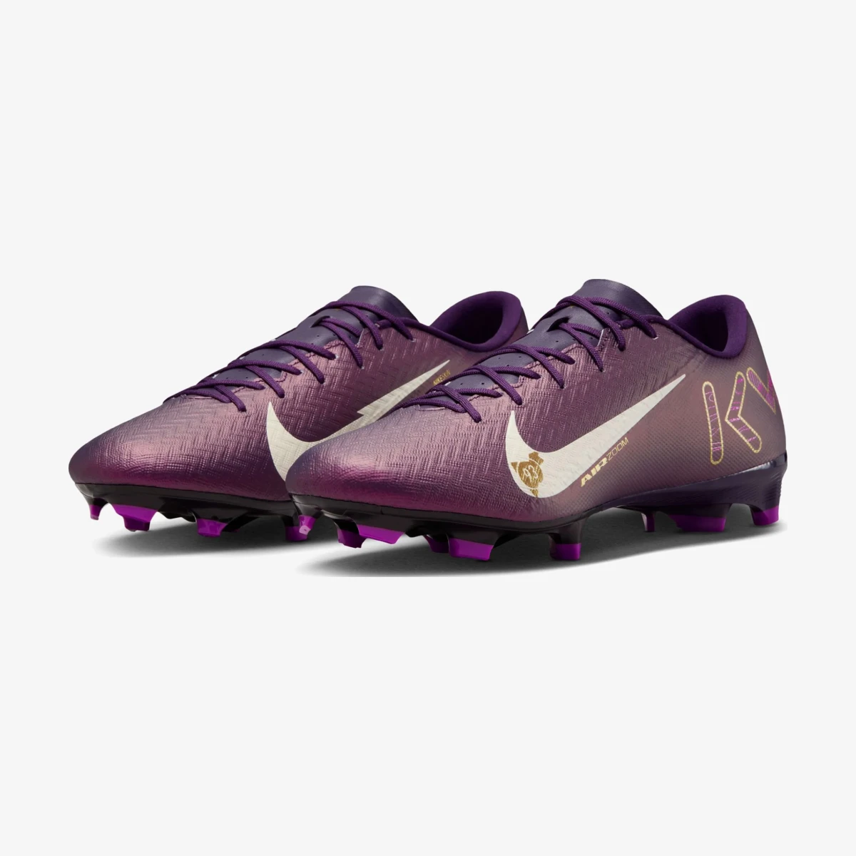 Nike Mercurial Vapor 16 Academy "Kylian Mbappe" Erkek Mor Çim Saha Kramponu – görsel 3