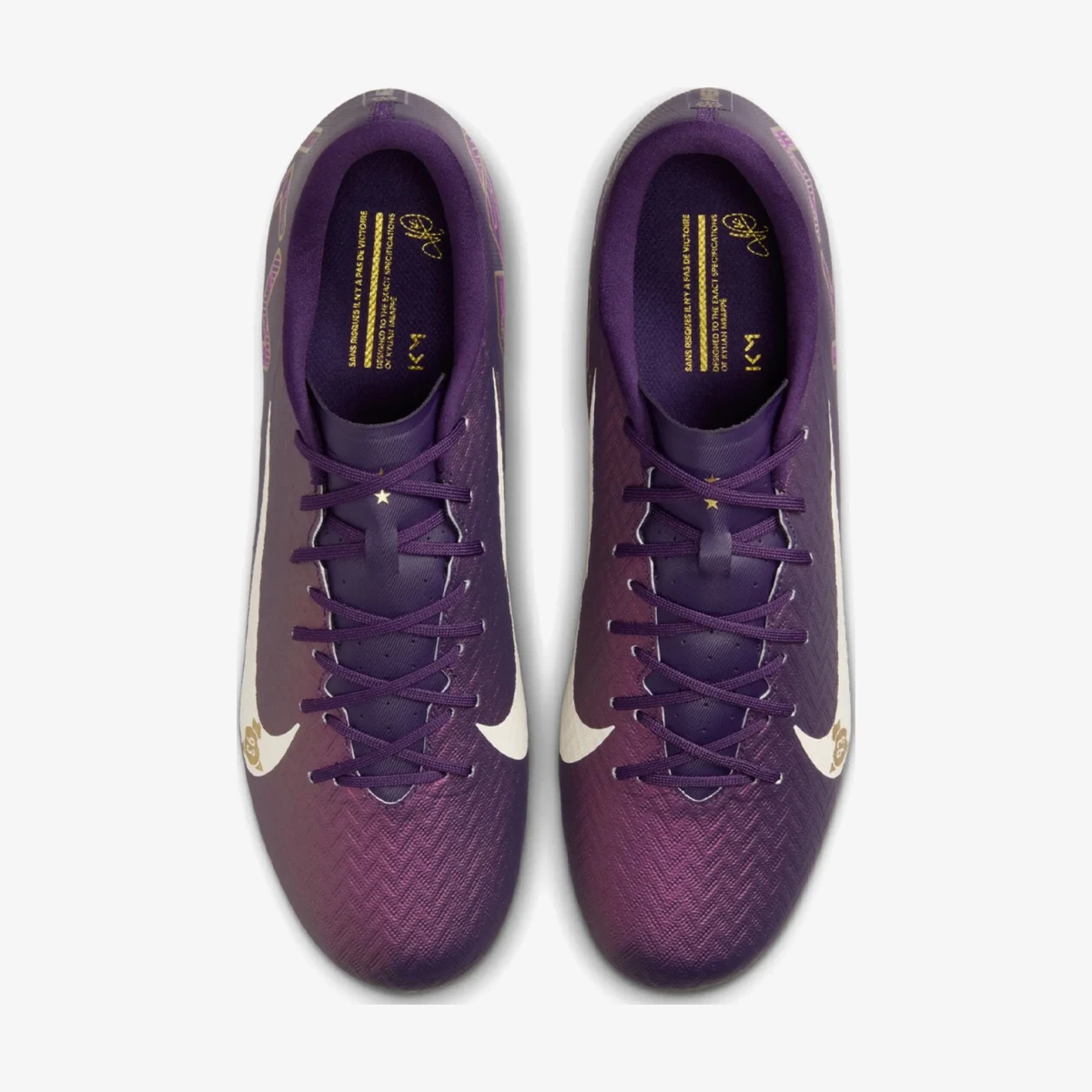 Nike Mercurial Vapor 16 Academy "Kylian Mbappe" Erkek Mor Çim Saha Kramponu – görsel 6